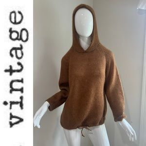 Vintage Mohair Hoodie Sweater Large